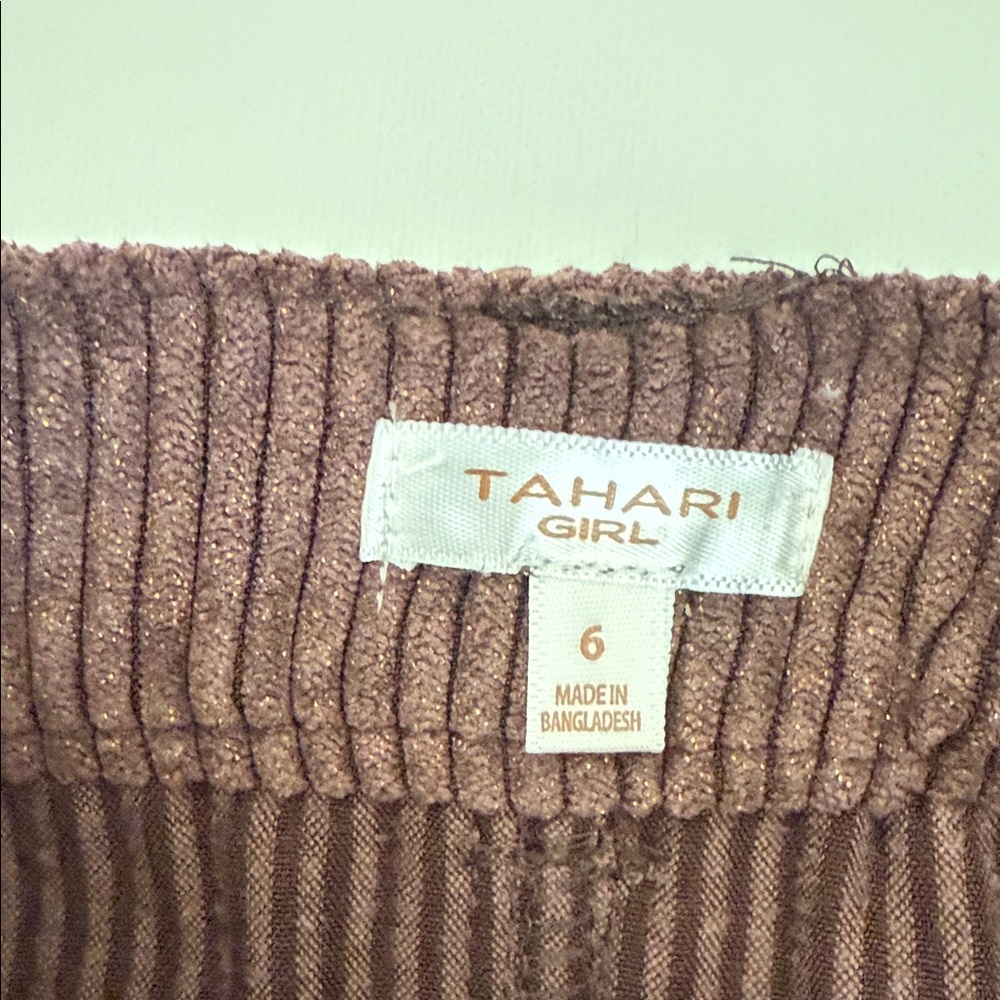 Tahari Brown Corduroy Skirt for Kids - Picture 2 of 7